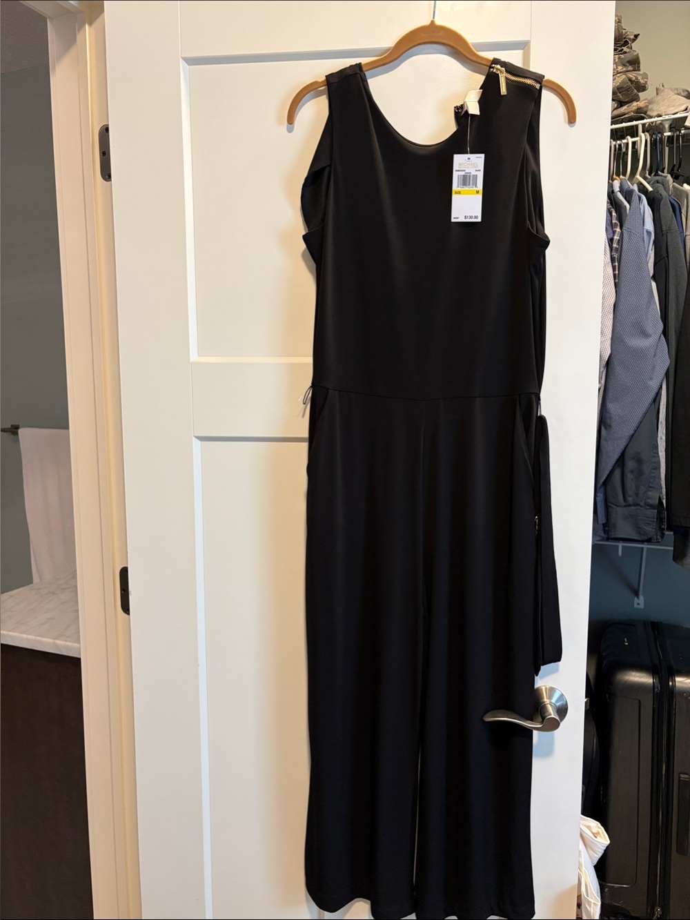 Michael Kors Black Sleeveless Jumpsuit